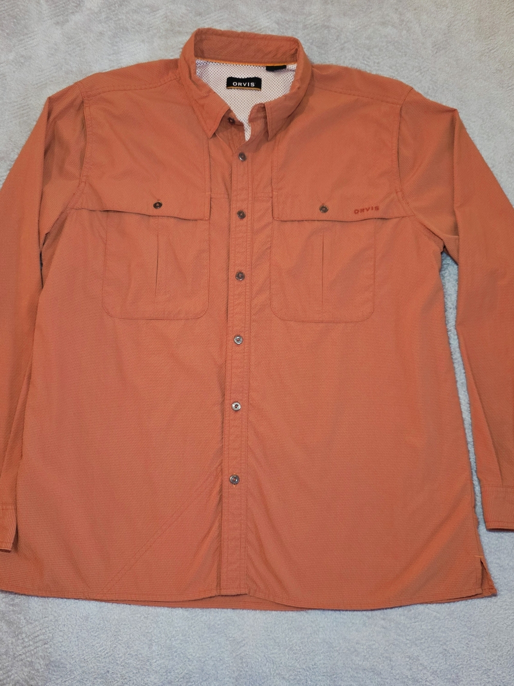 Orvis Open Air Caster Orange Shirt L